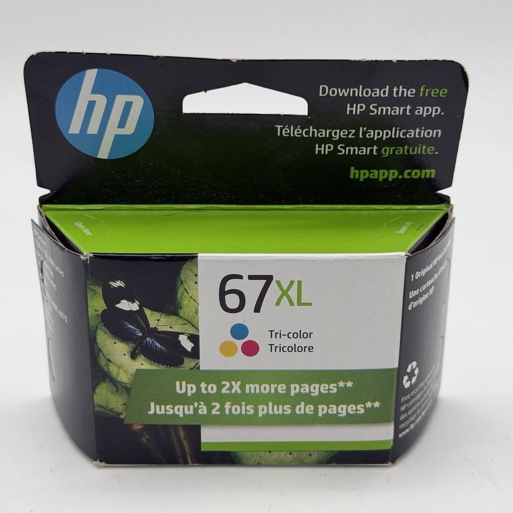 NEW HP 67XL High Yield Tri-color Original Ink Cartridge, Expires 2027